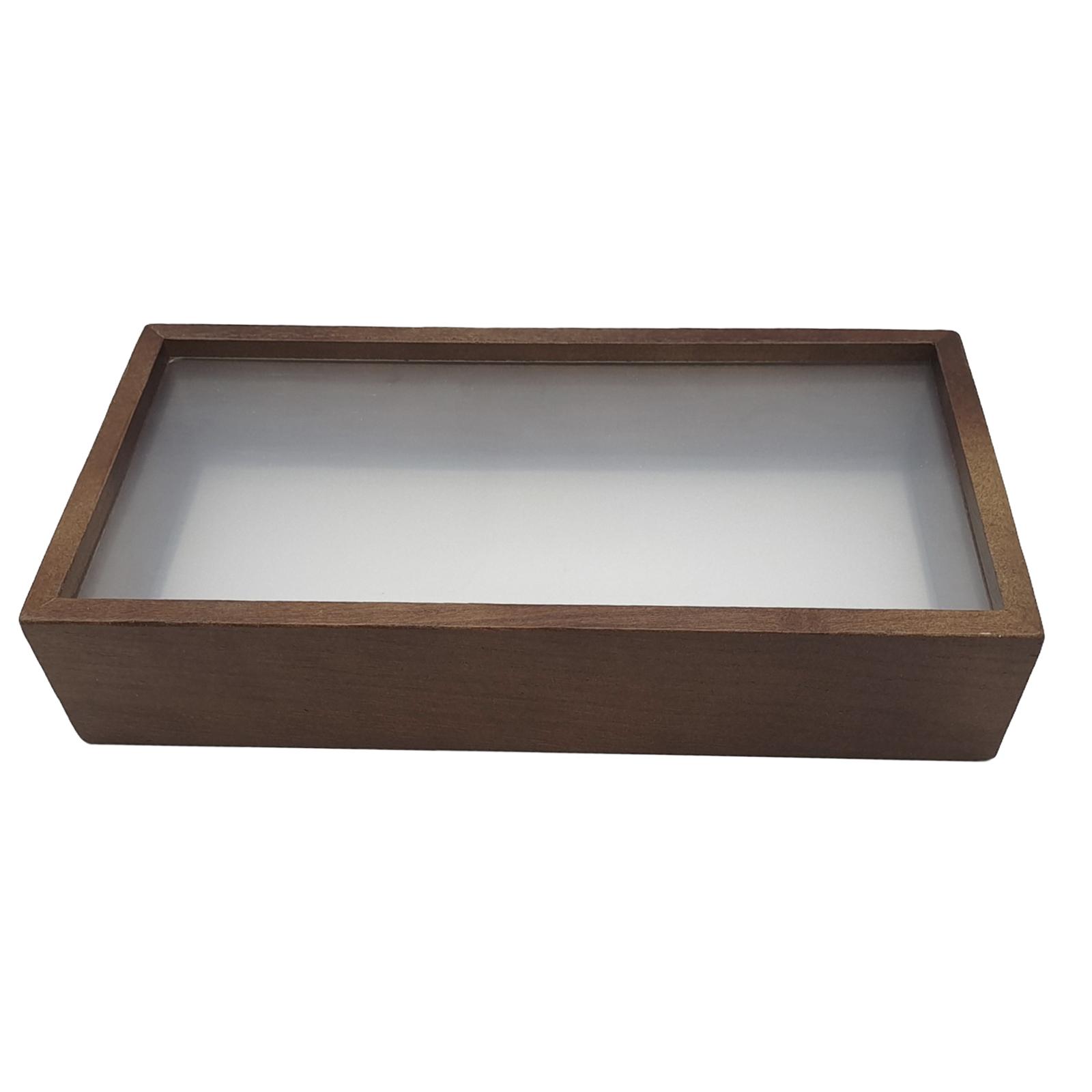 Magideal - Marco De Caja De Sombra De Madera, Vitrina De Exhibición De Flores Secas, Caja De Almacenamiento De Adornos De Mesa, Marco De Flores Prensadas Para Ob A4