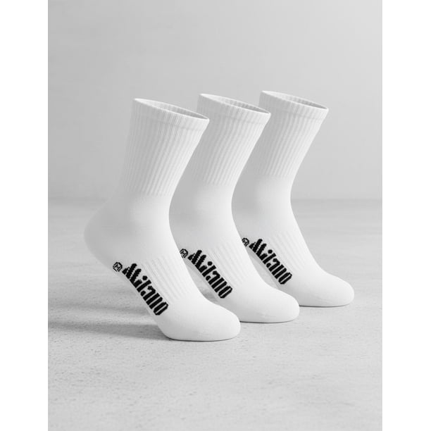 Calcetín Media Caña Hombre 12 Pares blanco 40-45
