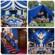 thumbnail image 4 of Cortinas de techo Party Village 152 cm x 9 m Azul real, 4 of 9