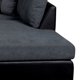thumbnail image 4 of Sofá Seccional Padua Der Pu Negro/Tela Velvet Gris, 4 of 5