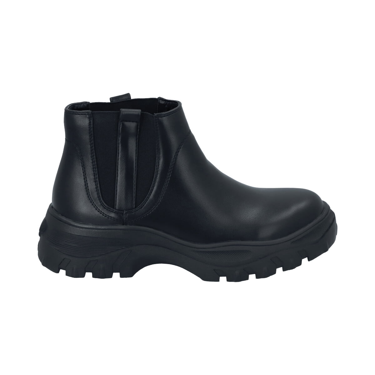 Botin Mujer Negro Plataforma Cota Police