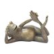 thumbnail image 2 of Estatua De Rana De Yoga Tumbada De Bronce Antiguo Zen Para Decoración De Jardín Y Patio, 2 of 5