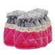 thumbnail image 4 of 4 piezas antideslizante silla pierna protectores de piso gorras calcetines de tela rosa fuerte, 4 of 5
