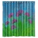 thumbnail image 1 of Cortina de ducha abstracta floral con ganchos, tamaño 66 x 72 pulgadas, 1 of 3