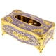 thumbnail image 4 of Caja de pa?uelos de acrílico de estilo europeo, lujosa funda para servilletas de rosa, dorado púrpura, 4 of 5