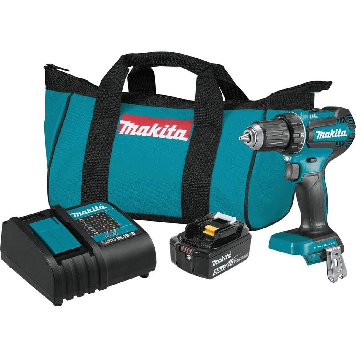 Taladro Atornillador Makita Xfd131 18v Lxt Brushless 3.0ah