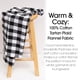thumbnail image 4 of Franela de algodón negra y blanca con estampado buffalo plaid, 3 yardas, 152 cm, 4 of 7