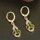 thumbnail image 3 of Women's Elegant Zircon Drop Earrings 18K Gold Plated Ear Jewelry Banquet Dinner Decor For Women Girls, 3 of 3