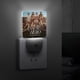 thumbnail image 4 of Héroe No Cantado Luz nocturna LED con sensor de anochecer a amanecer para dormitorio, baño, pasillo, escaleras - Lámpara LED nocturna de enchufe, 0.5W - 1 pieza, 4 of 6