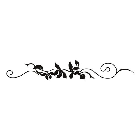 Rienda Libre Graphics - Decomural Leaf Vine Flower Headboard Ws-16042