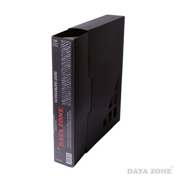 Carpeta Oficio 100 Fundas C/estuche Negro