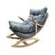 thumbnail image 3 of Silla Mecedora Coquette Con Apoya Brazo Gris Lino, 3 of 3