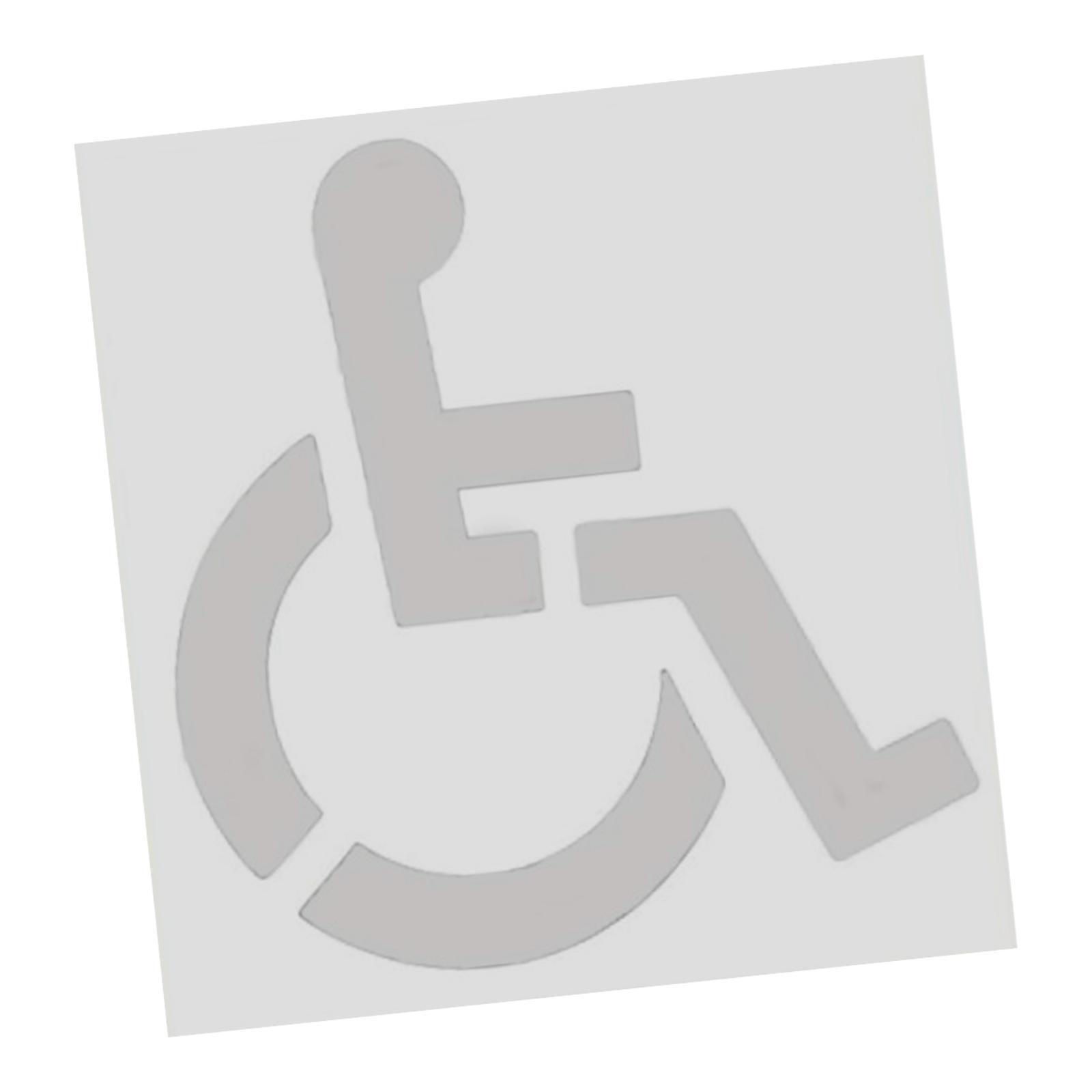 Ioensy - Plantilla Para Discapacitados, Fácil De Usar, Para Pintar Pavimento, De 1 Mm De Grosor.