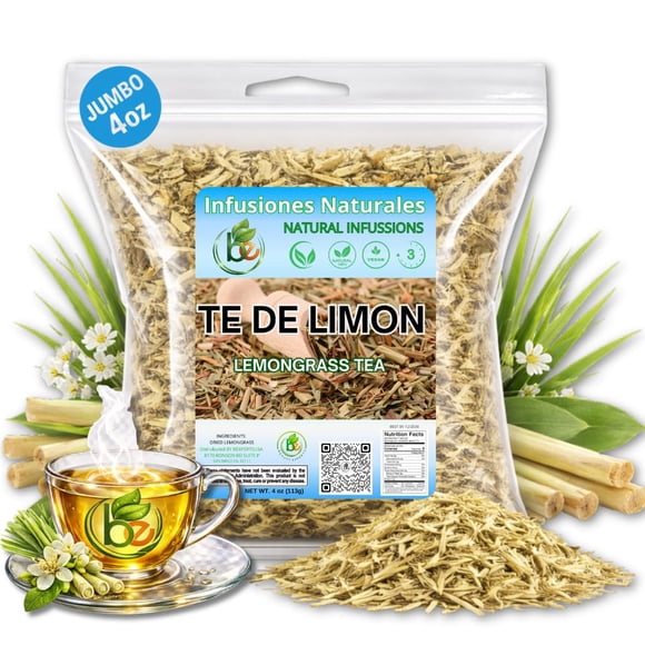 Té B-Experts de hierba de limón 113 g sin cafeína, hoja suelta