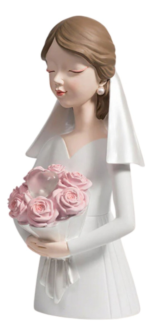 Genérico - Estatua Figura Novia Decorativa Corazón Adorno Hogar Jhn