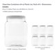thumbnail image 2 of Frascos de Almacenamiento de Plástico CLEARVIEW CONTAINERS 64 oz Paquete de 6 con Tapa Blanca, 2 of 6