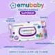 thumbnail image 4 of Toallitas Húmedas emubaby Superior, Súper Pack, 160 Un, 4 of 5